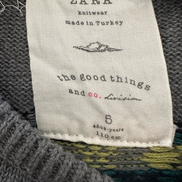 Zara boys grey sweater (like new) size 6 - Picture 3 of 4